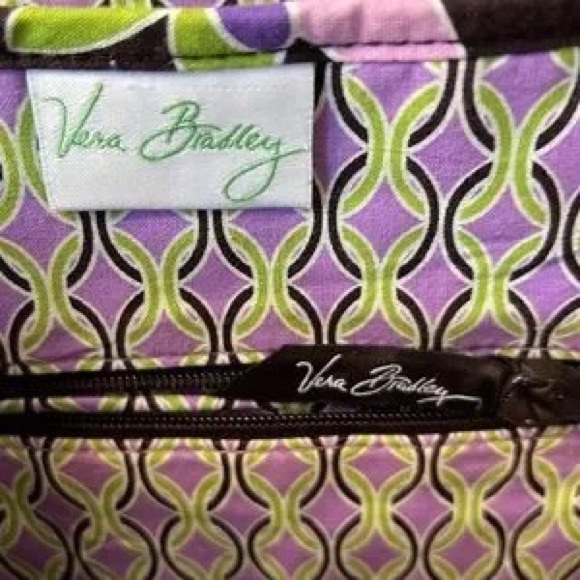 VERA BRADLEY RETIRED PURPLE PUNCH SADDLE BAG - Picture 5 of 8